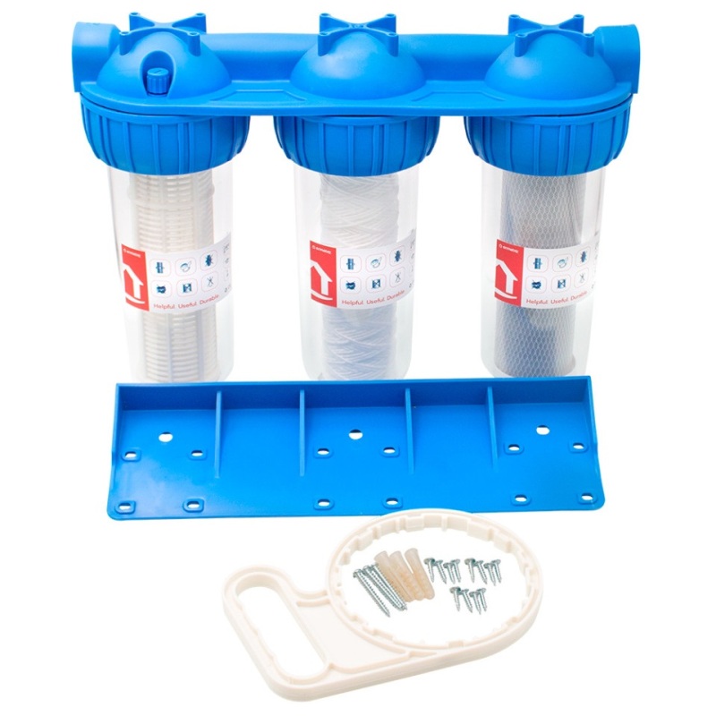 Trojitý filter 10" Everline EWY-3F11/10 s vložkami - 1"