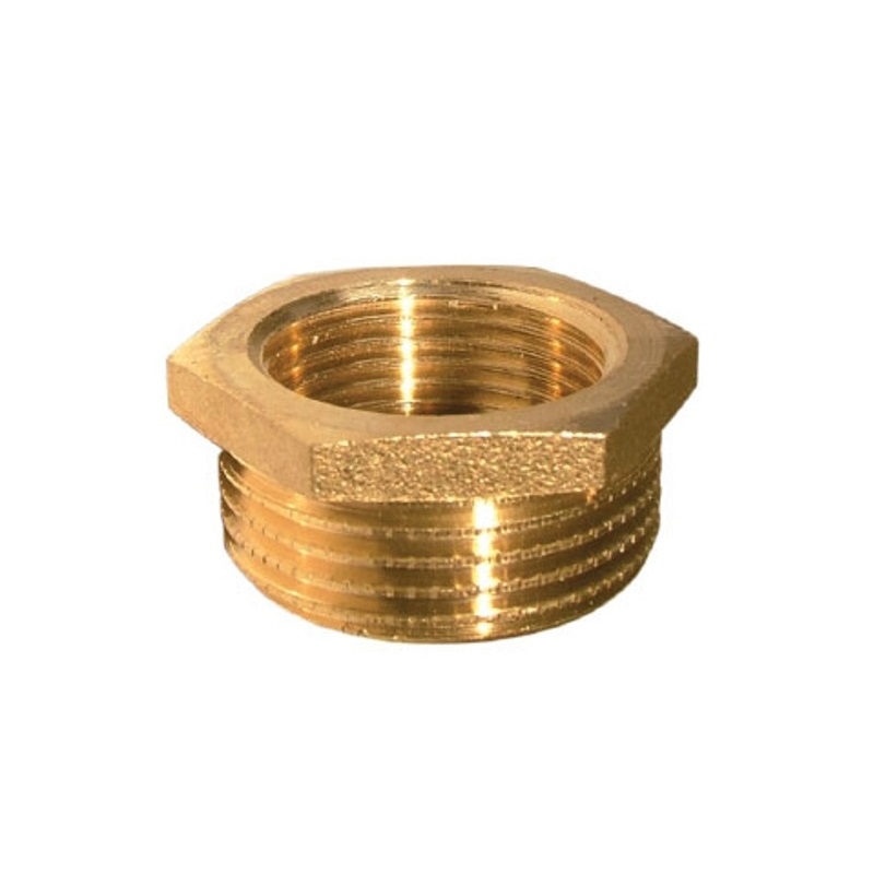 Mosadzná redukcia 6/4"x1" (vonk. x vnút. závit) - PN10