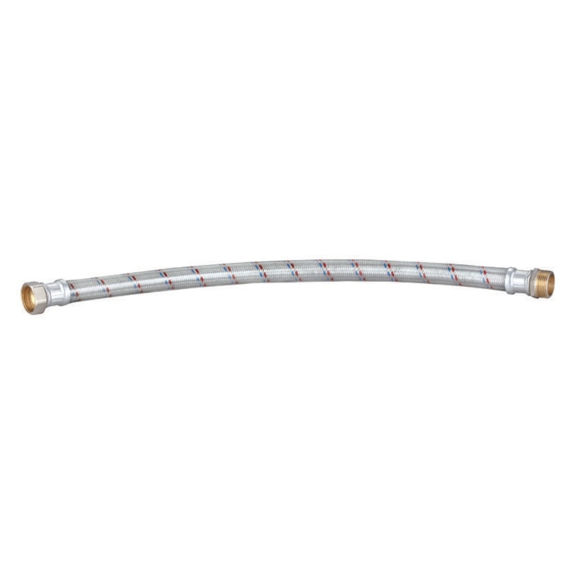 Tlaková flexibilná hadica priama potiahnutá gumou 1" (vonk. x vnút. závit) - 55 cm