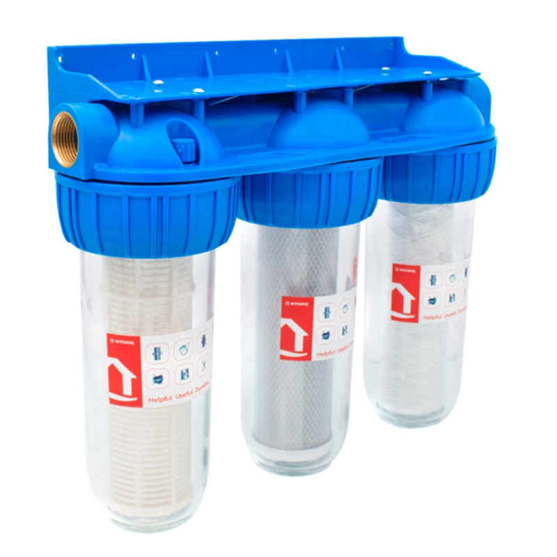 Trojitý filter 10" Everline EWY-3F34/10 s vložkami - 3/4"